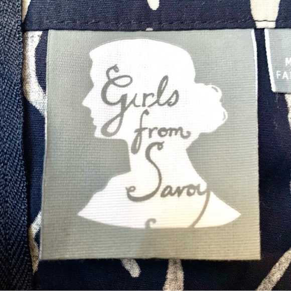 Anthropologie Grapic Print Black/White Halter Dress with Full Swing Skirt- 6 - Picture 2 of 14